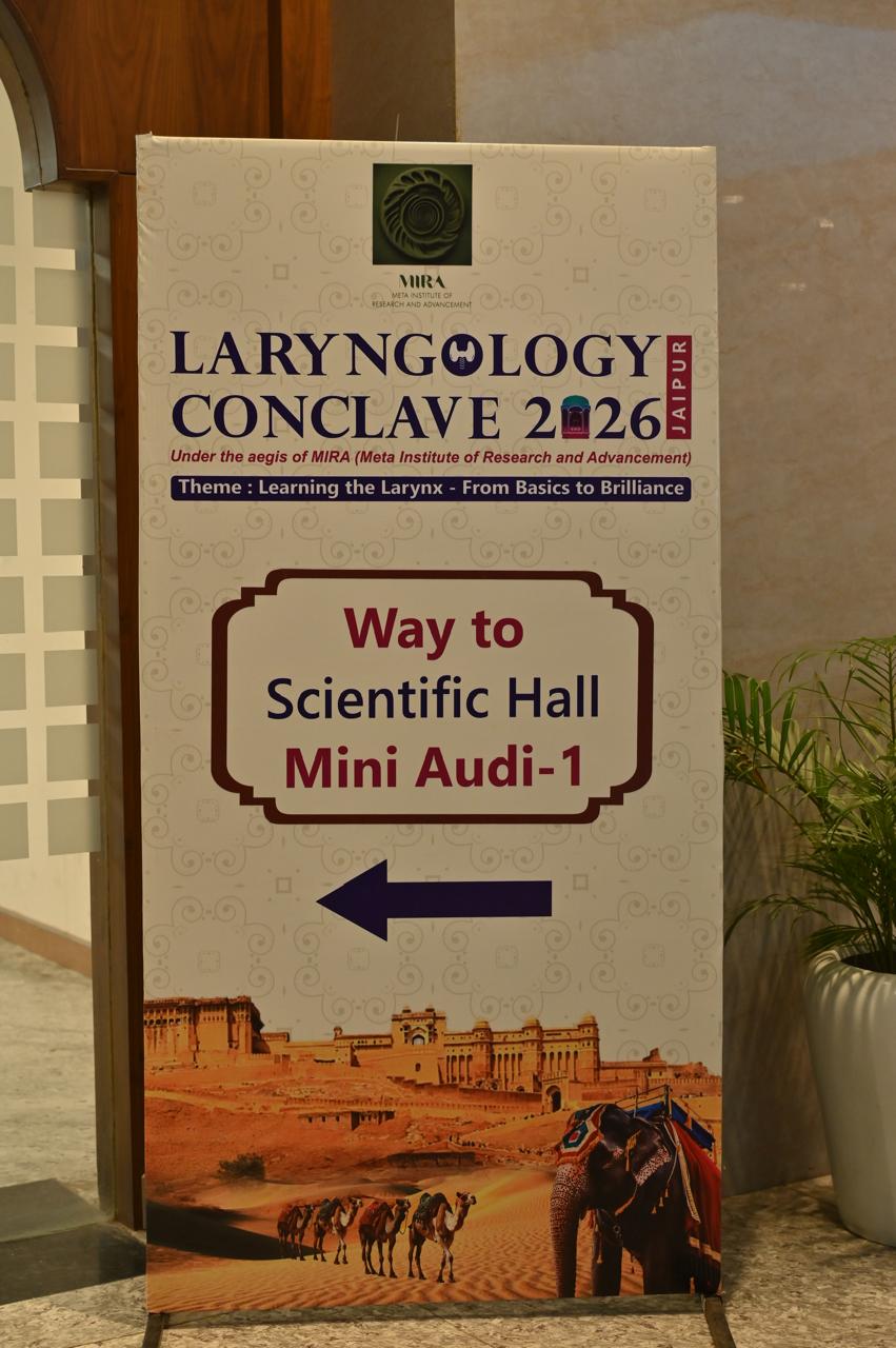 laryngology conclave 2026 standee direction