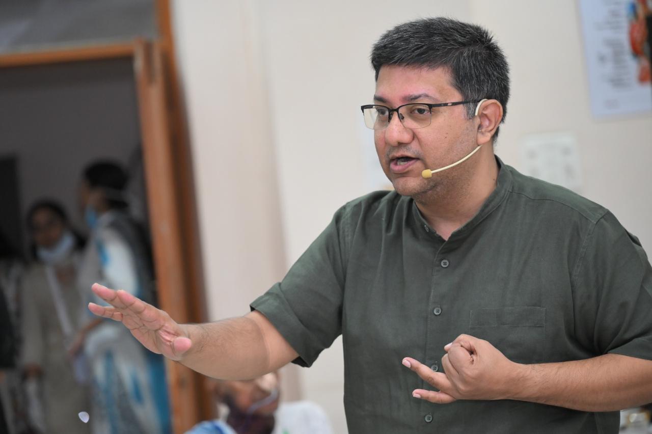 Doctor Teaching at Workshop